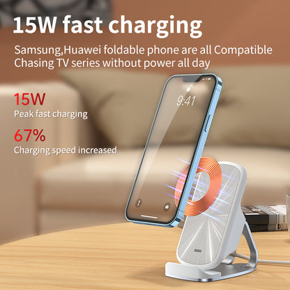 T1 ICHECKEY 15W Wireless Chargers Auto Scan Coil Wireless Charging Stand For iPhone/Samsung