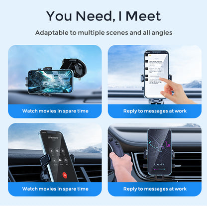 G4 Universal Car Mount Phone Holder Mechanical Firmly Lock 360 Rotating Vehicle Air Outlet Cell Phone Stand for All Phones