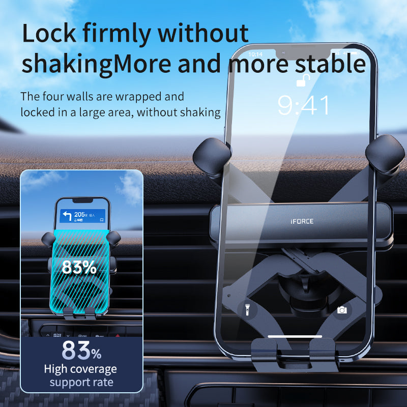 G6 Pro Car Phone Holder for Air Vent Mount Factory Cheap Price Car Telephone Stand for iPhone/Samsung/Android