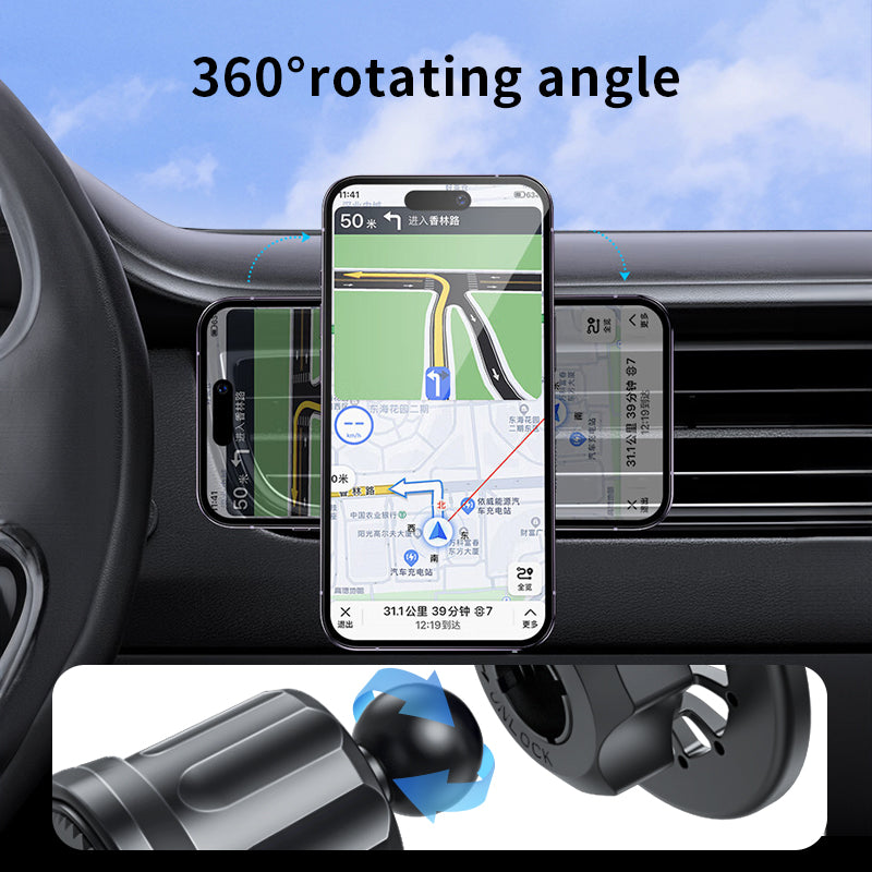 M3 Magnetic Mobile Phone Holder for Car, Air Vent Mount Smartphone GPS Stand for iPhone12/13/14/15/16