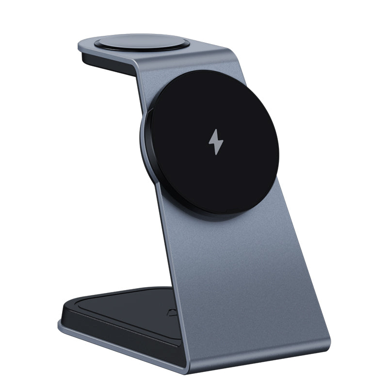 T3 Qi Certified Magnetic 3 in 1 Wireless Charger Holder for iPhone12/13/14/15/16/Airpods/Apple watch