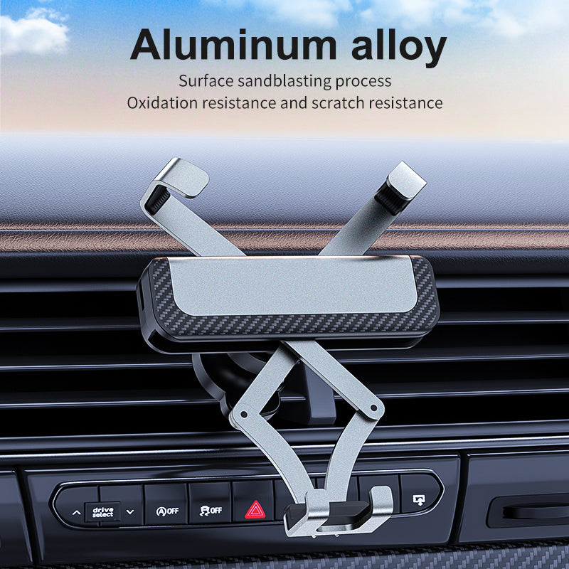 G9 Auto grip smartphone car mount holder universal aluminium alloy gravity GPS stand for iPhone/Samsung/Android