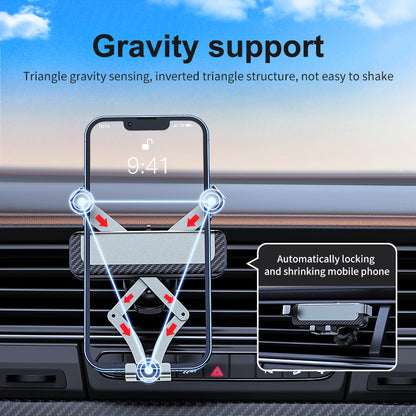 G9 Auto grip smartphone car mount holder universal aluminium alloy gravity GPS stand for iPhone/Samsung/Android