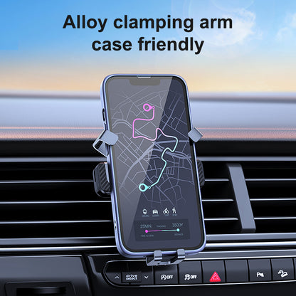 G9 Auto grip smartphone car mount holder universal aluminium alloy gravity GPS stand for iPhone/Samsung/Android