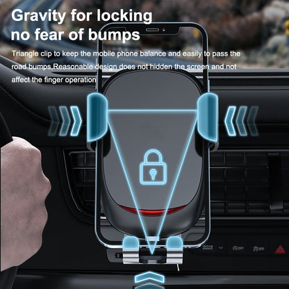 G11 Universal Gravity Car Smartphone Holder Aluminium Alloy Air Vent Car Mount Auto Grip Cellphone GPS Stand for iPhone/Samsung