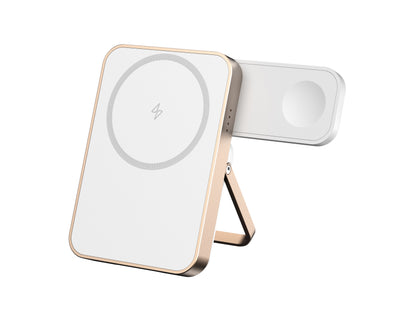 T16 NEW 2IN1 Magsafe Wireless Charging Power Bank with Type C Charging Output For iPhone/Android/Apple watch