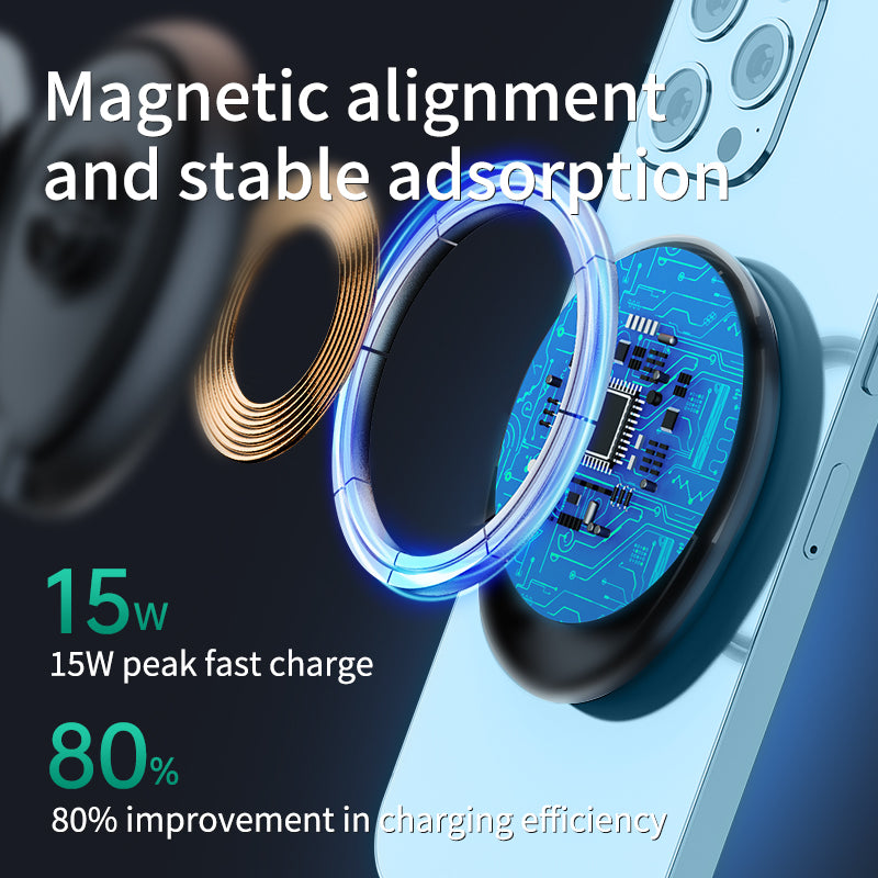 M1 Magsafe Car Mount Wireless Charger OEM 15W Rapid Charging Speed Air Vent Car Chargers for iPhone12/13/14/15/16