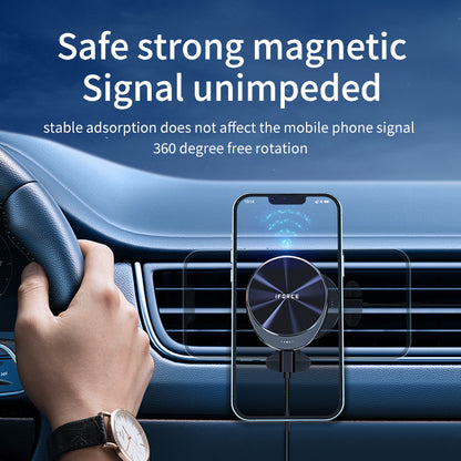 M1 Magsafe Car Mount Wireless Charger OEM 15W Rapid Charging Speed Air Vent Car Chargers for iPhone12/13/14/15/16